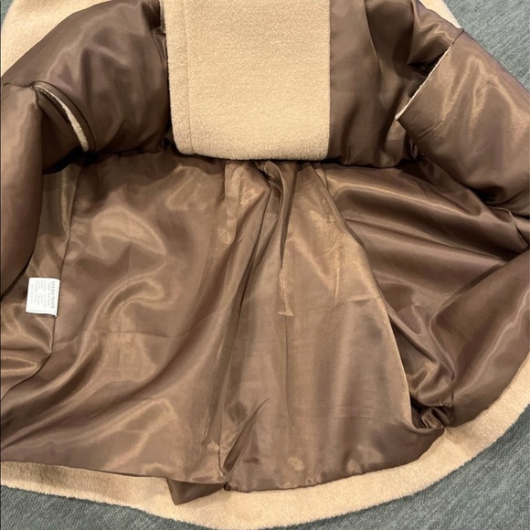 CAPE COAT CAMEL COLOR - Picture 7 of 11